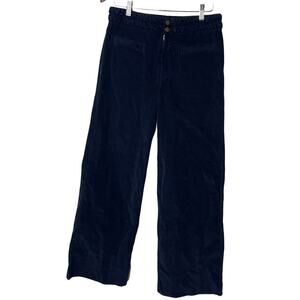 Figue navy blue Wide Leg high waist corduroy Pants sz 12
